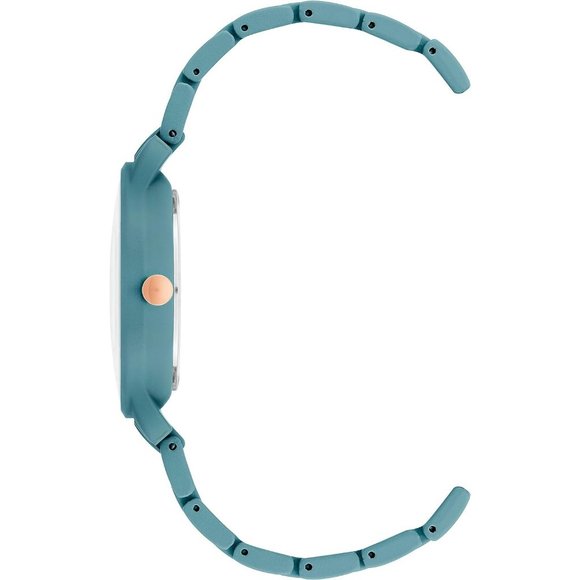 Women Crystal Lens Rubberized Not Water Resistant Bracelet Watch - Picture 2 of 4